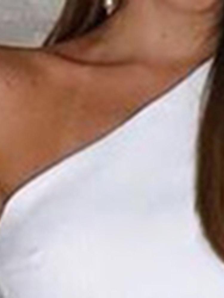 Full Length Plain Asymmetric Wide Legs Women's Jumpsuit - LuckyFash™