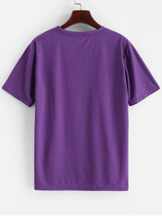 Funny Lightning Sun Cloud Moon Embroidered Tee - LuckyFash™