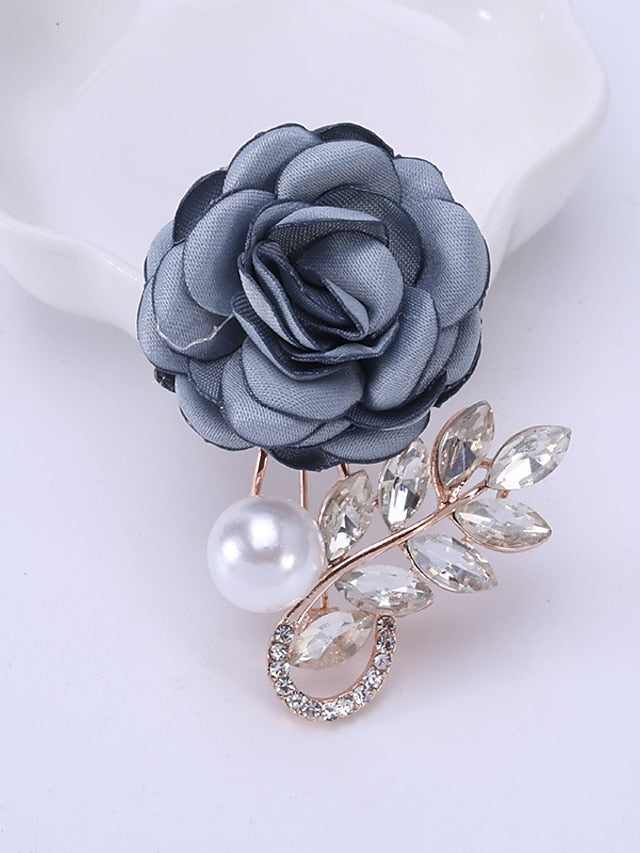Women's Brooches Chic & Modern Street Flower Brooch / Blue / Purple / Pink / Fall / Winter - LuckyFash™
