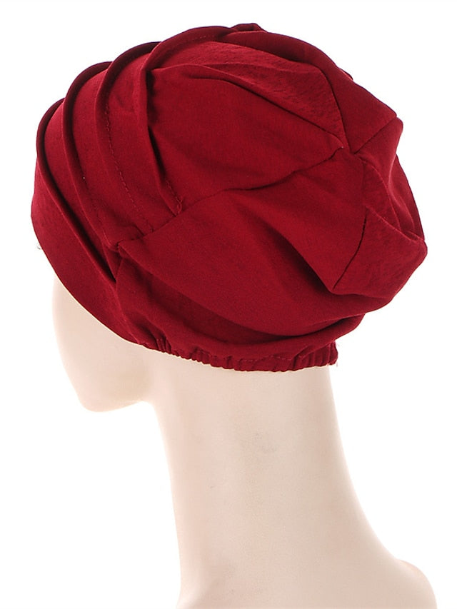 Women's Hats Spring Summer Flower Beanie Hat Muslim Stretch Turban Hat Hair Care Headwear Hijib Cap - LuckyFash™