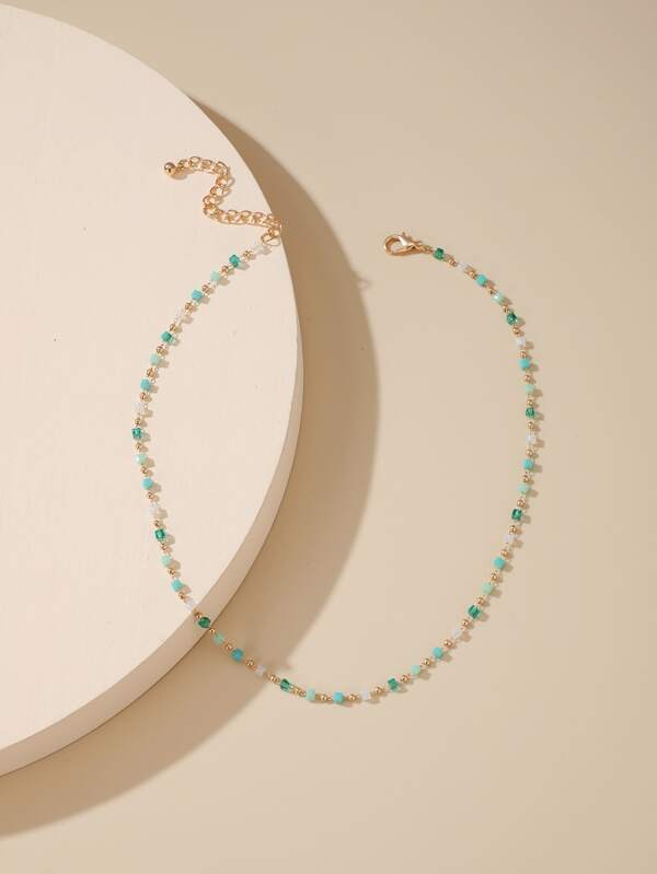 Geometric Beaded Necklace - LuckyFash™
