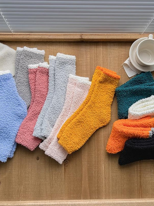 Women's Leg Warmers Boot Cuffs Thick Winter Warm Socks Home Office Daily Solid Color Polyester Spandex Basic Casual Classic Warm Cute 1 Pair - LuckyFash™