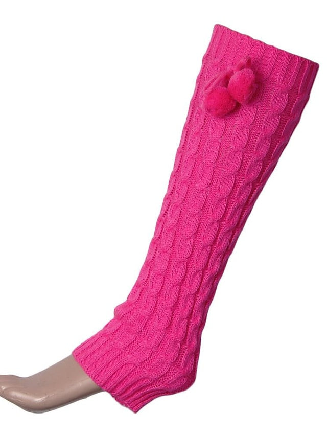 lolita socks autumn and winter new japanese socks boots twist with hair ball thin thigh sets wholesale female - LuckyFash™