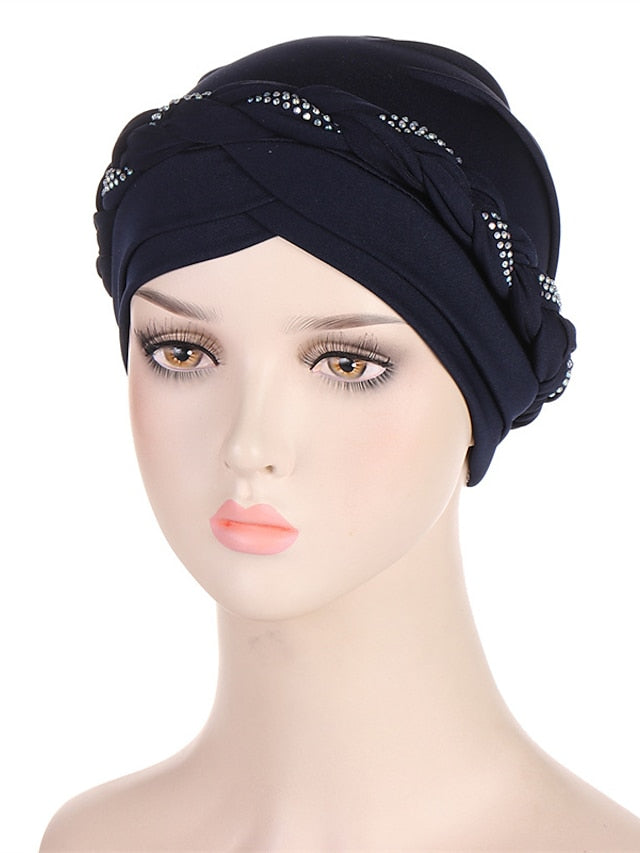 Comfortable Turban Cap for Women Soft Stretch Braid Muslim Hats Female Inner Hijab Caps Indian Bonnet Wrap Head Scarf - LuckyFash™