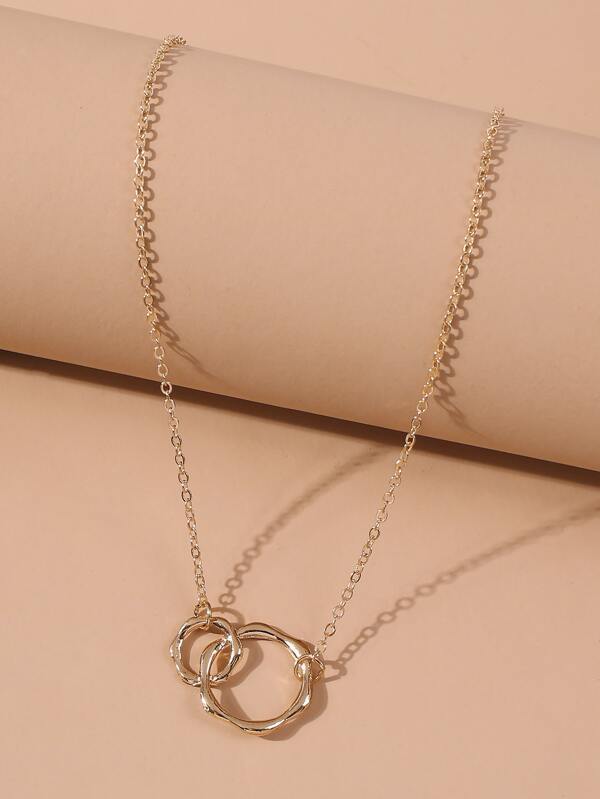 Gold Circle Decor Necklace - LuckyFash™