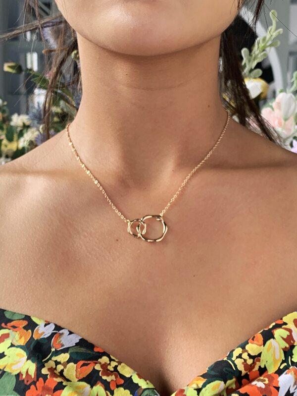 Gold Circle Decor Necklace - LuckyFash™