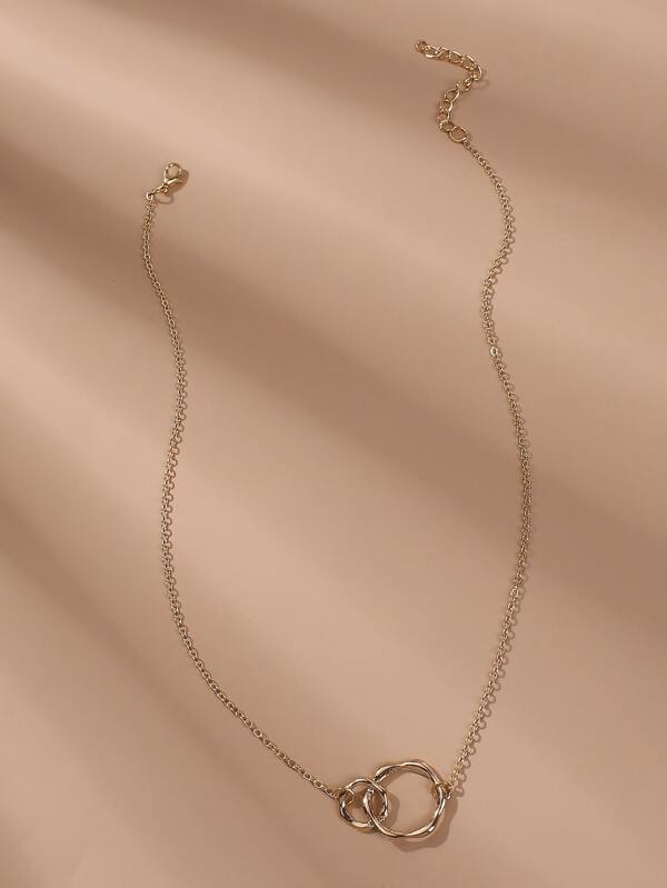 Gold Circle Decor Necklace - LuckyFash™