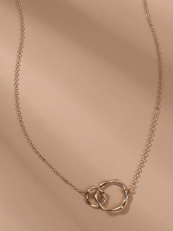Gold Circle Decor Necklace - LuckyFash™