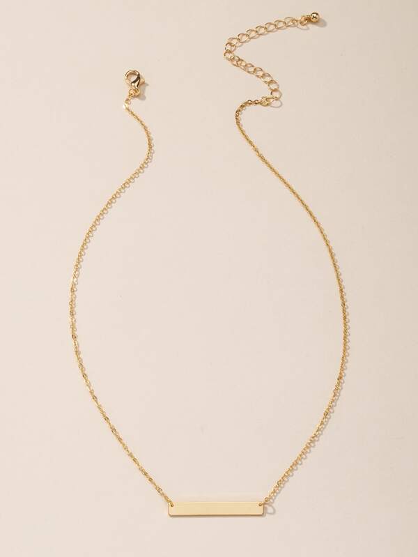 Gold Geometric Charm Necklace - LuckyFash™