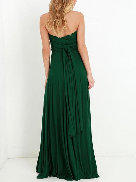 Gorgeous Deep V Tie Long Dress - LuckyFash™