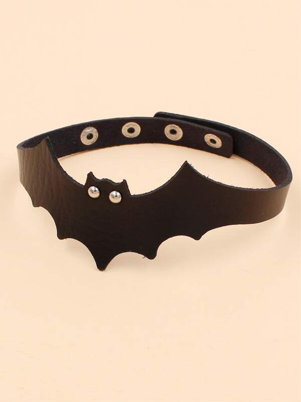 Halloween Bat Decor PU Choker - LuckyFash™