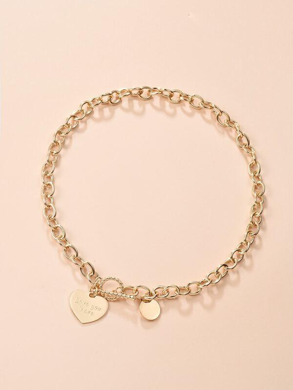 Heart Charm Chain Necklace - LuckyFash™