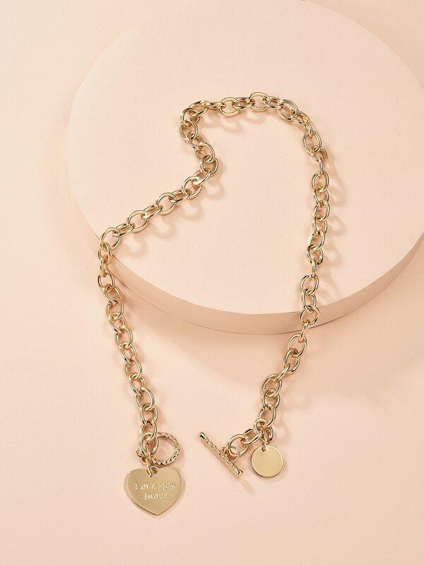 Heart Charm Chain Necklace - LuckyFash™