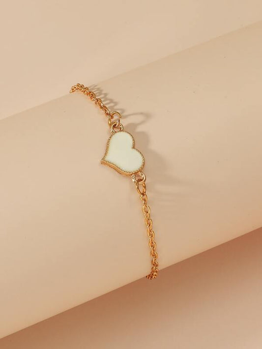 Heart Decor Chain Bracelet - LuckyFash™