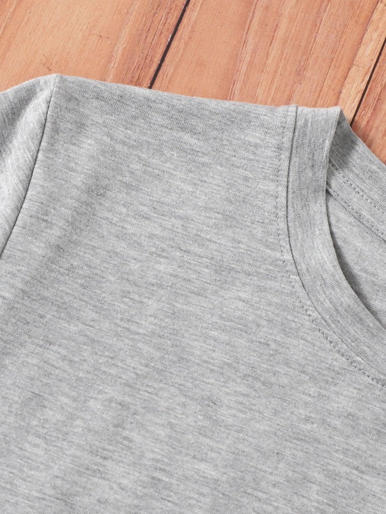 Heart Print Crew Neck Tee - LuckyFash™