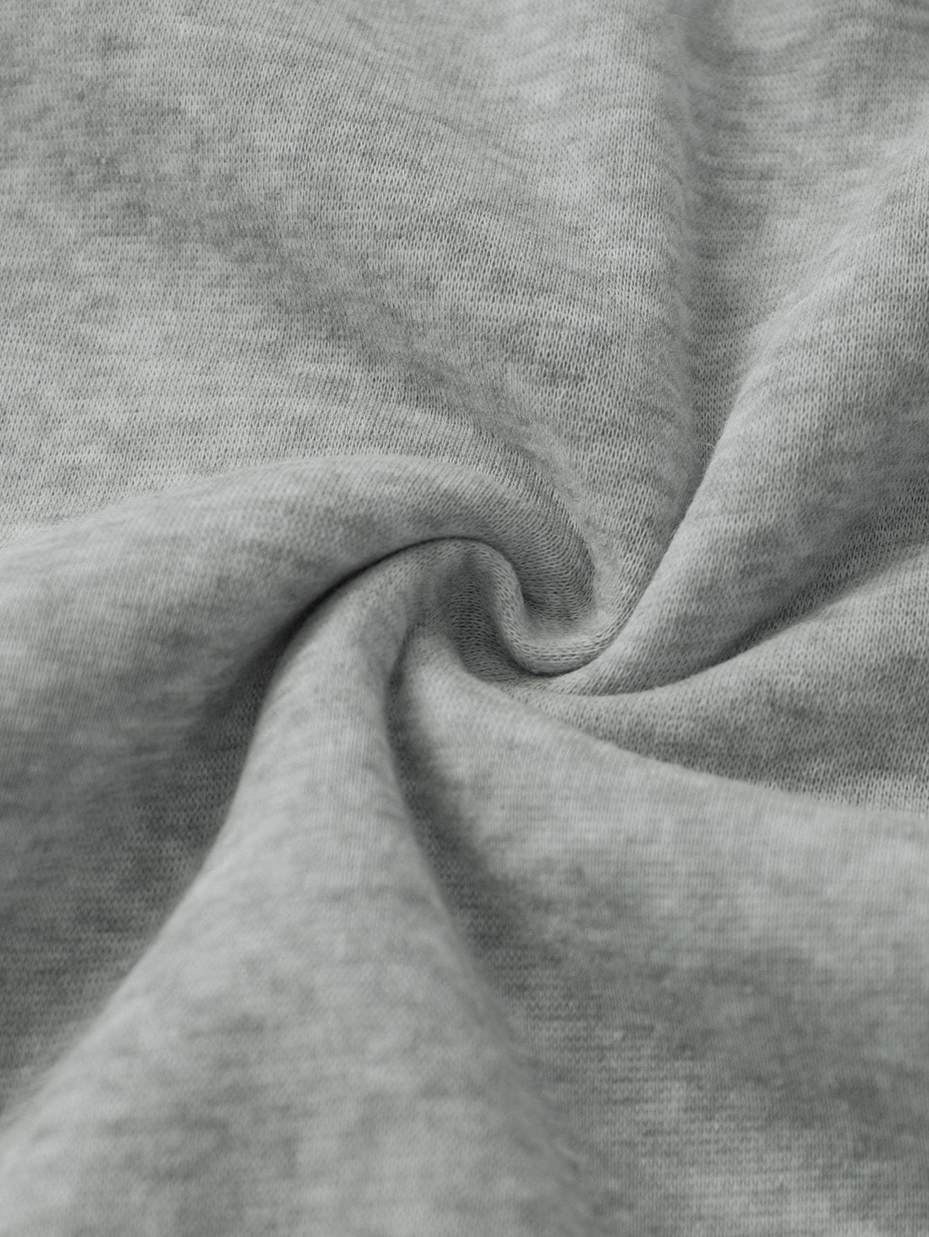 Heart Print Kangaroo Pocket Thermal Hoodie - LuckyFash™