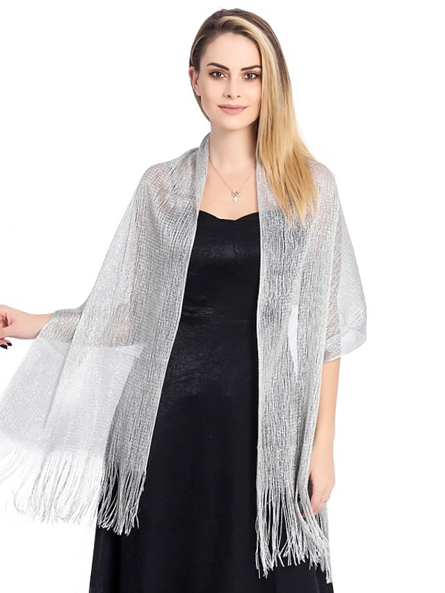 Women's Scarves Shawl Party Daily Solid / Plain Color Polyester / Viscose Formal Casual Bohemia 1 PC - LuckyFash™