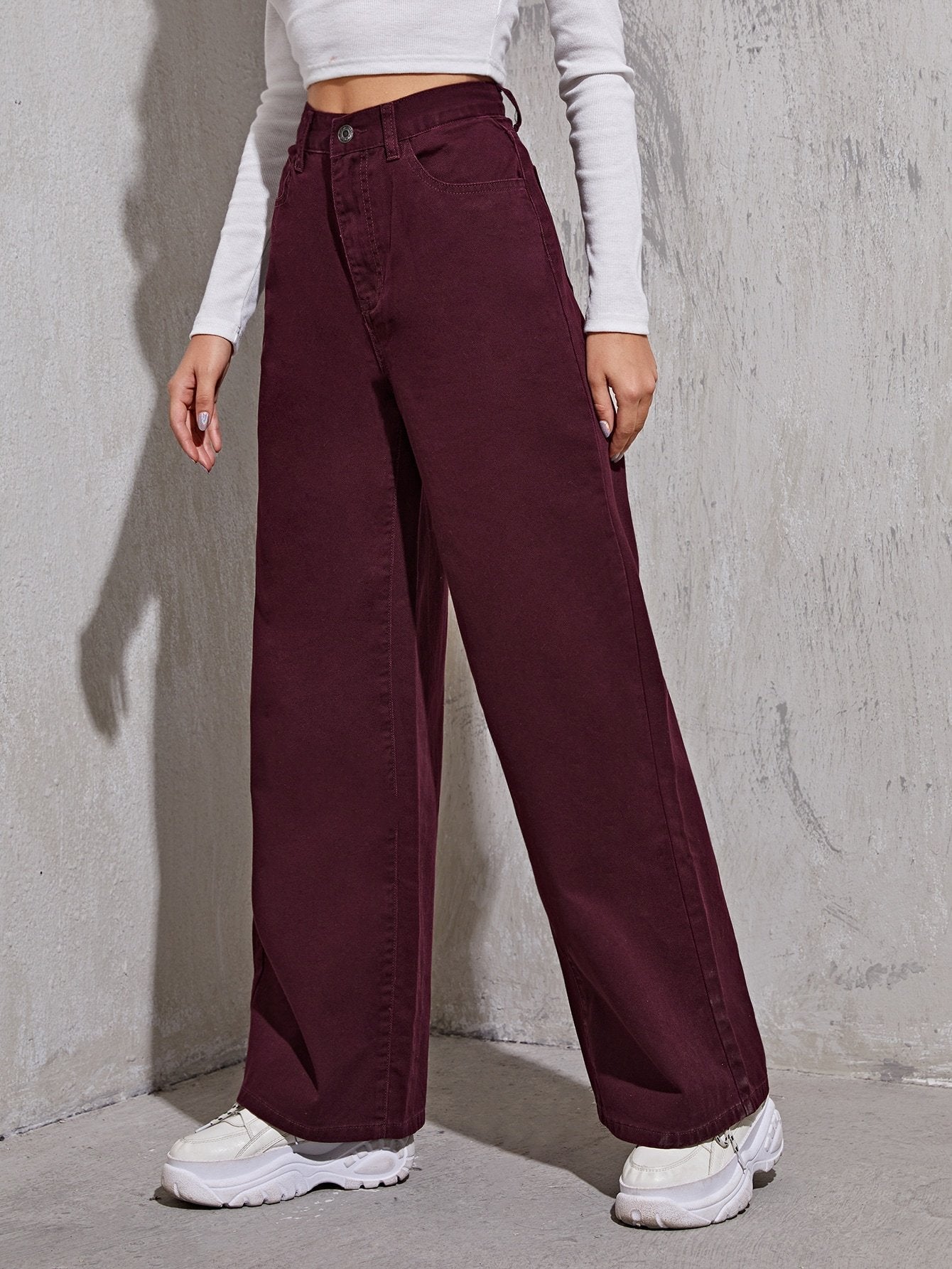 High-Rise Wide Leg Jeans - LuckyFash™
