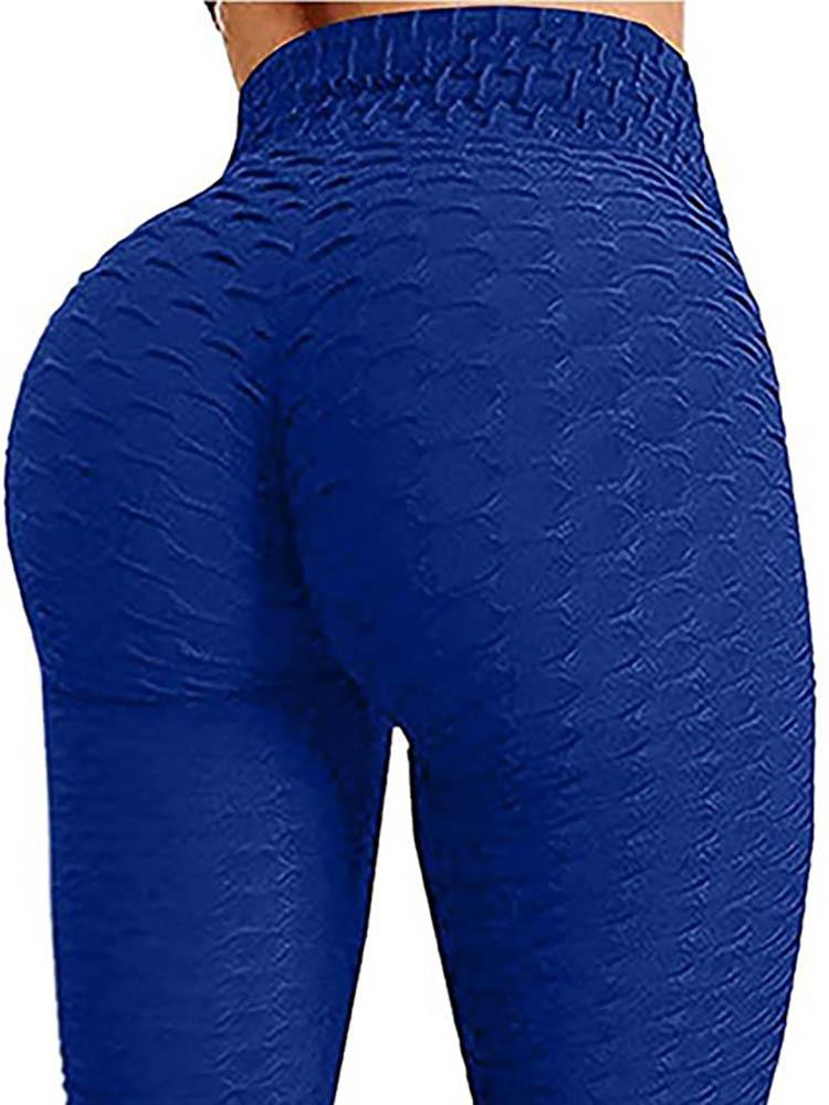 High Waisted Textured Tummy Control Butt Lifting Yoga Pants - LuckyFash™