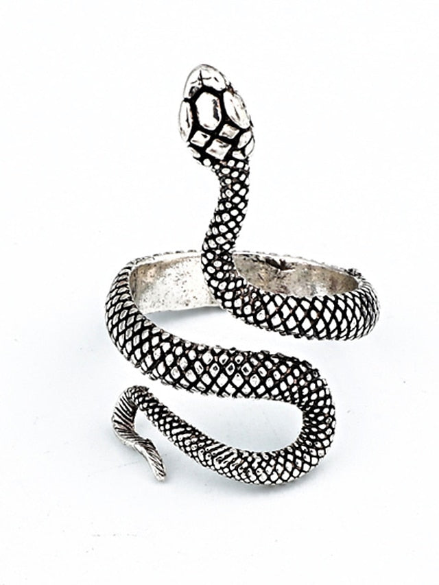 1PC Ring Adjustable Ring For Women's Holiday Date Alloy Classic Snake - LuckyFash™