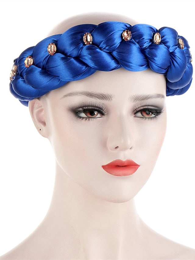 Latest Exaggerated Big Satin Twist Braid Headband African Accessories Women Fashion Turbans Ladies Head Wraps - LuckyFash™