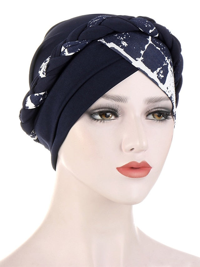 Cotton Print Muslim Turban Scarf For Women Islamic Inner Hijab Caps Arab Wrap Head Scarves Femme Musulman Turbante Mujer - LuckyFash™