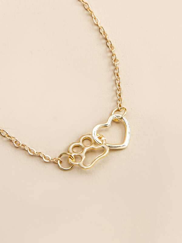 Hollow Out Heart Decor Bracelet - LuckyFash™