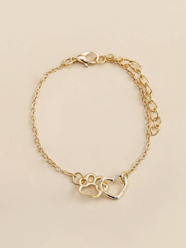 Hollow Out Heart Decor Bracelet - LuckyFash™