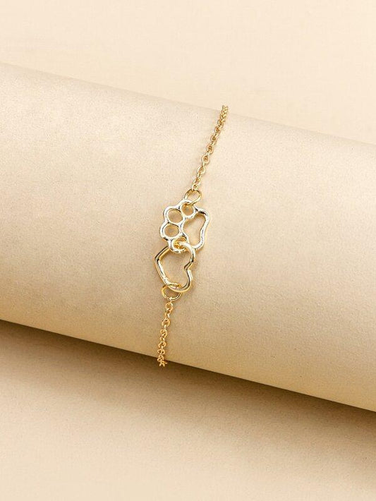Hollow Out Heart Decor Bracelet - LuckyFash™