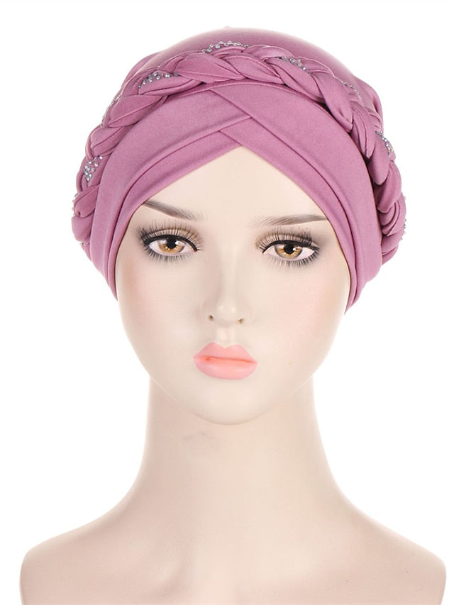 Comfortable Turban Cap for Women Soft Stretch Braid Muslim Hats Female Inner Hijab Caps Indian Bonnet Wrap Head Scarf - LuckyFash™
