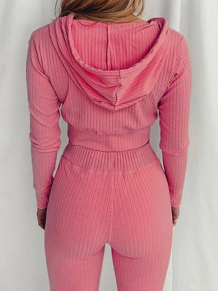 Hooded Long Sleeve Casual Sports Suit - LuckyFash™