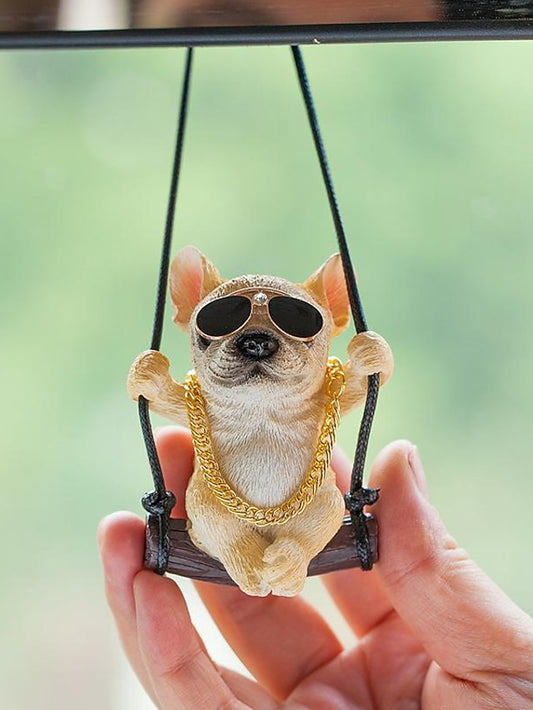 2023 New Car Charm Pendant Swing Pug Pug Dog Car Supplies - LuckyFash™