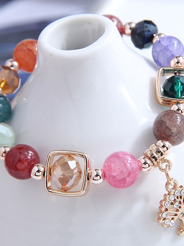 Women's Bead Bracelet Fancy life Tree Cute Plastic Bracelet Jewelry Rainbow For Office Daily Holiday Date - LuckyFash™