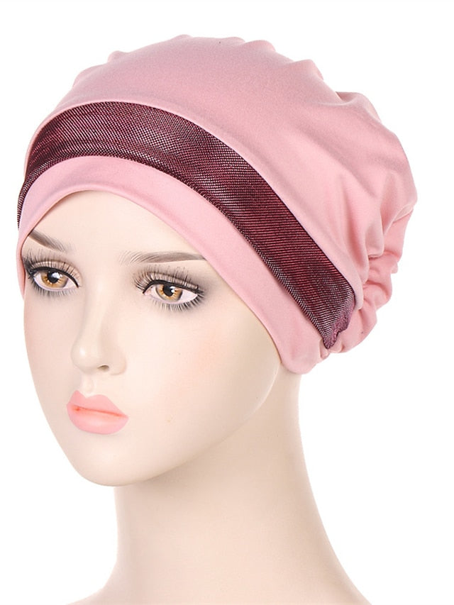 Soft Stretchy Under Scarf Cap for Women Soild Color Inner Hijab Bonnet Muslim Under Hijab Turban Hat for Women - LuckyFash™