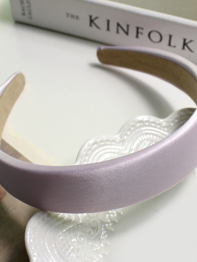 Women's Girls' Headbands Headband For Daily Fabric 15A Satin Black 3A Satin Nude Apricot 2A Satin Champagne - LuckyFash™