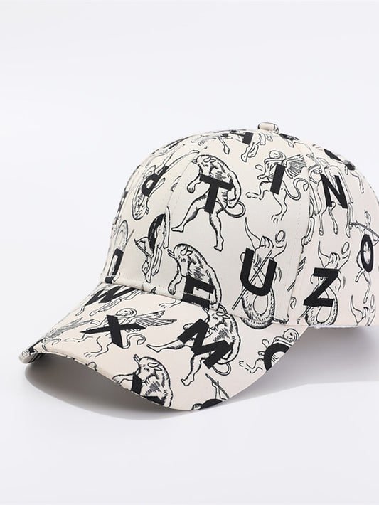 Hip Hop Letter Print Women Baseball Hats Trendy Streetwear Fashion Comfortable Outdoor Sport Caps Simple Sun Hat - LuckyFash™