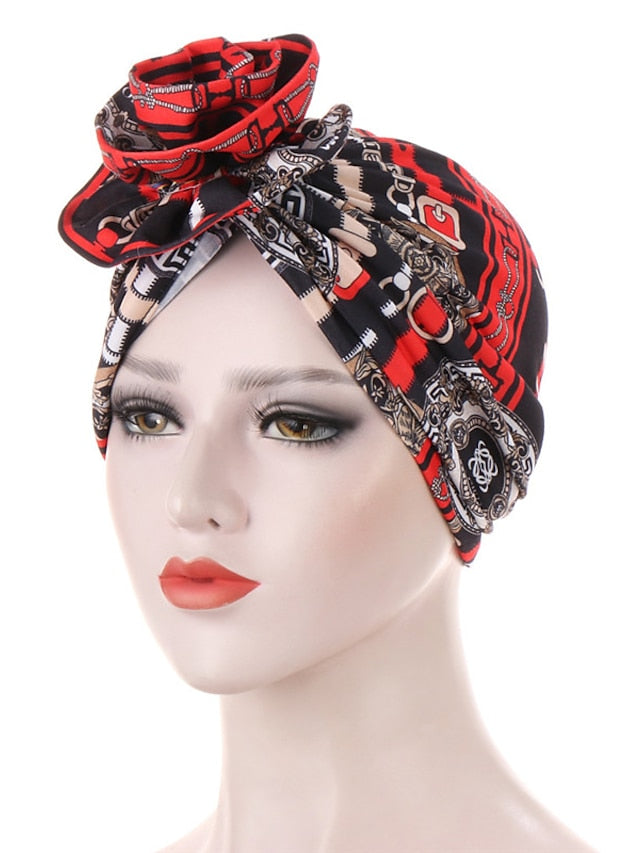 Women's Turban Office Daily Flower / Plants Polyester Boho Cute 1 pcs - LuckyFash™