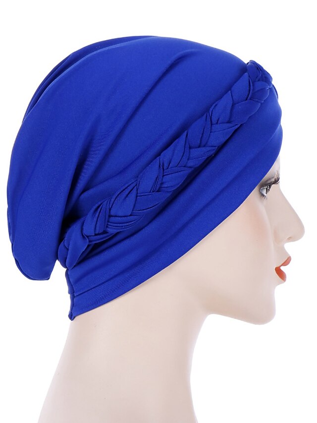Muslim Women Inner Caps Braid Hijab Cap Comfort Fashion Turban Hat Colorful Cross Shape Chemo Hats Head Wearing Turbante - LuckyFash™