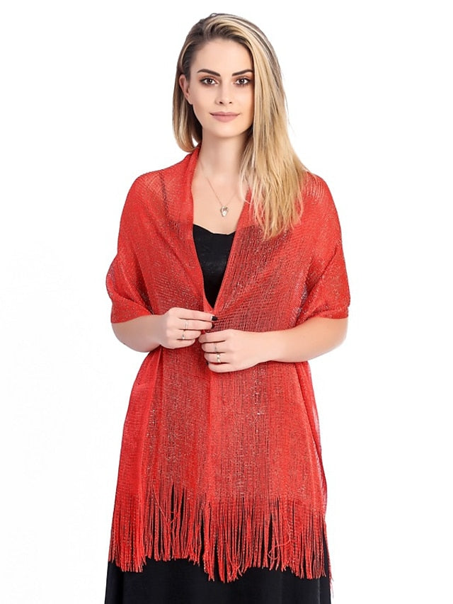 Women's Scarves Shawl Party Daily Solid / Plain Color Polyester / Viscose Formal Casual Bohemia 1 PC - LuckyFash™