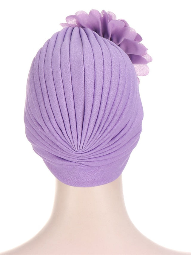 Multi Colors Bandanas Women Stretchy Turban Flower Muslim Hat Headband Wrap Female Hijab Indian Cap Head Wrap for Women - LuckyFash™