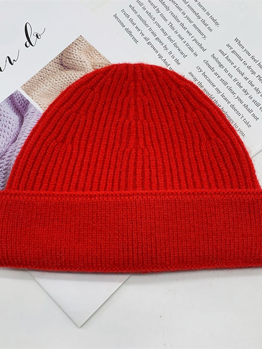 Women's Hat Beanie / Slouchy Black Purple Yellow Outdoor Home Daily Knit Pure Color Portable Windproof Comfort - LuckyFash™