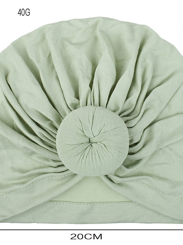 Women's Kid's Fascinators Muslim Hijab Outdoor Home Daily Solid / Plain Color Polyester Cloth Casual Boho Casual / Daily 1 pcs - LuckyFash™