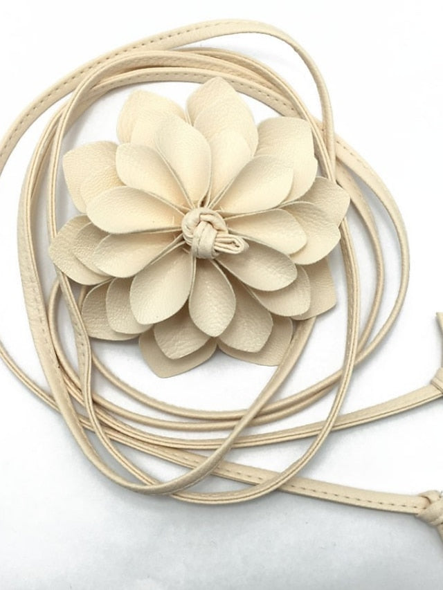 Women's Belt PU Red Blue Brown Beige Skinny Belt Daily Beach Pure Color - LuckyFash™