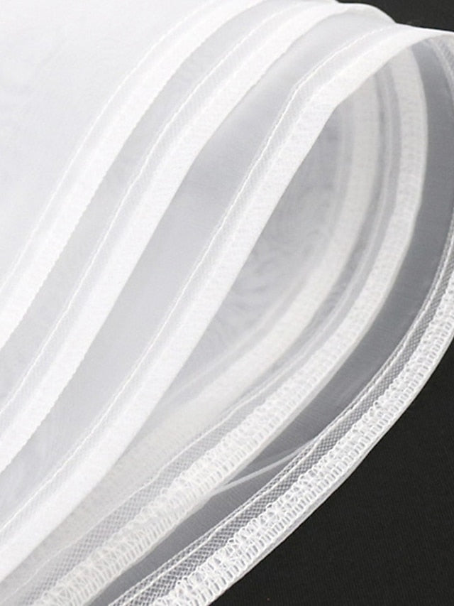 Women‘s Formal Party Dress Wedding Guest Dress White Dress Mini Dress White 3/4 Length Sleeve Pure Color Mesh Winter Fall Autumn Round Neck 2023 S M L XL XXL 3XL 4XL - LuckyFash™