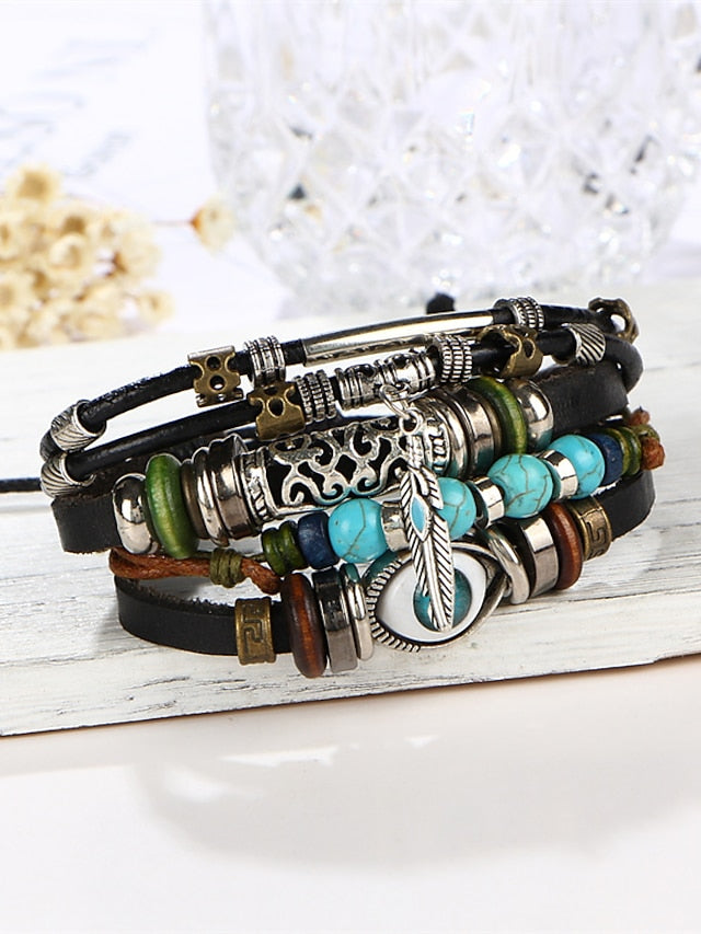 Women's Bracelets Artistic Party Color Block Bracelets & Bangles / Black / Silver / Blue / Fall / Winter - LuckyFash™