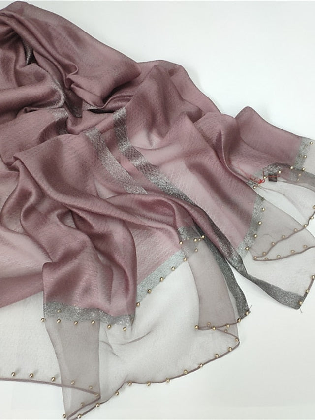 Women's Shawls & Wraps Party Camel Scarf Pure Color Red Blue Pink Fall Spring - LuckyFash™