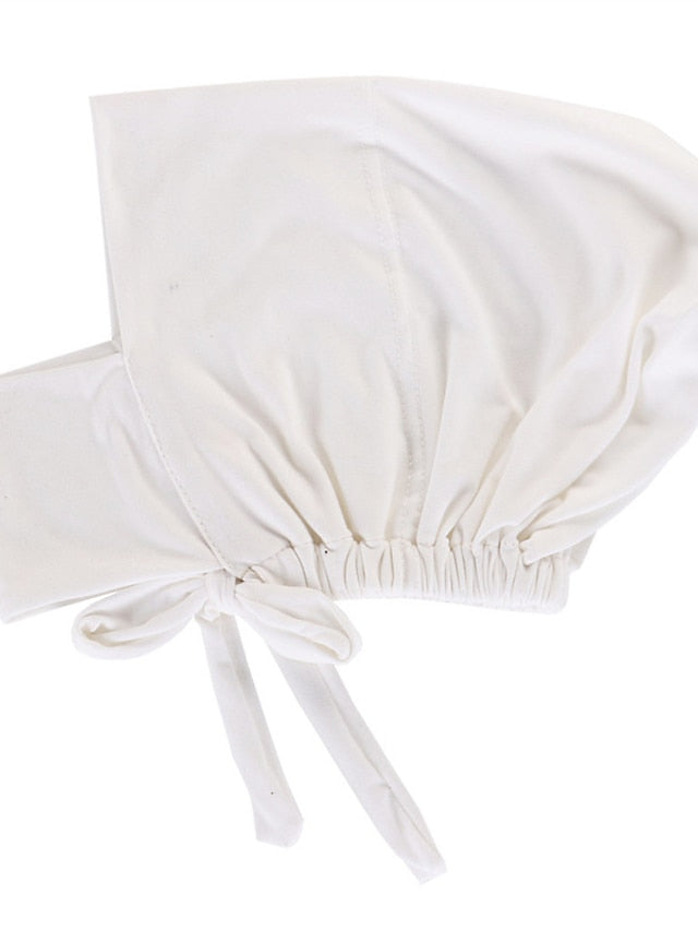 Soft Adjustable Inner Hijab Caps Muslim Stretch Tie Back Jersey Cap Islamic Underscarf Bonnet Female Headscarf Headwrap Arab Turban - LuckyFash™