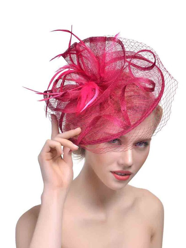 Women's Hair Clip Party Party Solid Color Headwear / Black / Yellow / Red / Blue / Purple - LuckyFash™