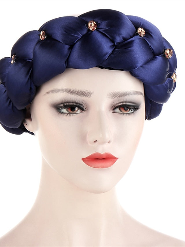 Latest Exaggerated Big Satin Twist Braid Headband African Accessories Women Fashion Turbans Ladies Head Wraps - LuckyFash™