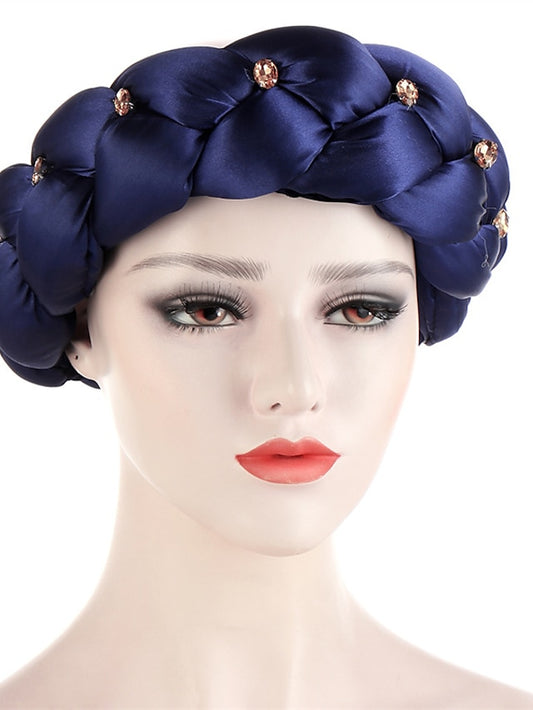 Latest Exaggerated Big Satin Twist Braid Headband African Accessories Women Fashion Turbans Ladies Head Wraps - LuckyFash™